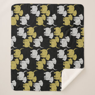 Duitse Dachshund Dog Patronen Sherpa Deken