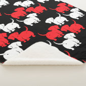 Duitse Dachshund Dog Patronen Sherpa Deken (3/4)