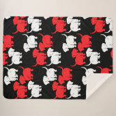 Duitse Dachshund Dog Patronen Sherpa Deken (Voorkant (horizontaal))