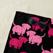 Duitse Dachshund Dog Patronen Strandlaken (In situ)