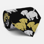 Duitse Dachshund Dog Patronen Stropdas (Opgerold)