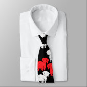 Duitse Dachshund Dog Patronen Stropdas (Gebonden)