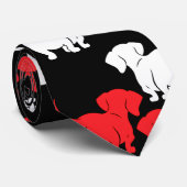 Duitse Dachshund Dog Patronen Stropdas (Opgerold)