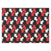 Duitse Dachshund Dog Patronen Tafelkleed (Voorkant (Horizontaal))