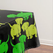 Duitse Dachshund Dog Patronen Tafelkleed (Voorbeeld)