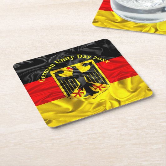 Duitse Dag van de Eenheid, Duitse Nationale Dag Kartonnen Onderzetters (Schuin)