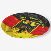 Duitse Dag van de Eenheid, Duitse Nationale Dag Papieren Bordje (Gekanteld)