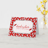 Duitse Dankeschon Dank je rode botanische botaniek Kaart (Gele Bloem)