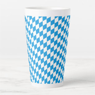 Duitse deelstaat Beieren - Vlag Kleurenpatroon Latte Mok