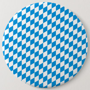 Duitse deelstaat Beieren - Vlagkleurenpatroon Ronde Button 6,0 Cm