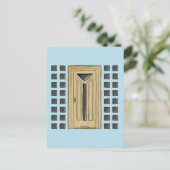 Duitse deur 1 briefkaart (Staand voorkant)