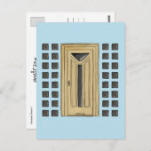 Duitse deur 1 briefkaart (Voorkant / Achterkant)