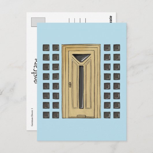 Duitse deur 1 briefkaart (Voorkant / Achterkant)