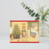 DUITSE DEUTSCH- KERSTKAART FEESTDAGENKAART (Staand voorkant)