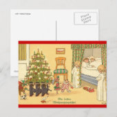 DUITSE DEUTSCH- KERSTKAART FEESTDAGENKAART (Voorkant / Achterkant)