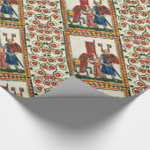 DUITSE DICHTER ALS DUITSE RIDDER MIDDELEEUWSE MINI CADEAUPAPIER (Hoek)