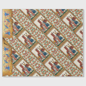 DUITSE DICHTER ALS DUITSE RIDDER MIDDELEEUWSE MINI CADEAUPAPIER (Vlak)