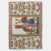 DUITSE DICHTER ALS DUITSE RIDDER MIDDELEEUWSE MINI DEKEN (Voorkant Verticaal)