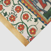 DUITSE DICHTER ALS DUITSE RIDDER MIDDELEEUWSE MINI TISSUEPAPIER (Detail)