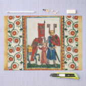 DUITSE DICHTER ALS DUITSE RIDDER MIDDELEEUWSE MINI TISSUEPAPIER (Craft)