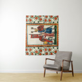 DUITSE DICHTER ALS DUITSE RIDDER MIDDELEEUWSE MINI WANDKLEED (In situ)