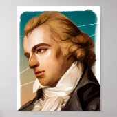 Duitse dichter Friedrich Schiller illustratie Poster (Voorkant)
