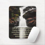 Duitse dienst najaar waterfall Mousepad Muismat (Met muis)
