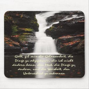Duitse dienst najaar waterfall Mousepad Muismat