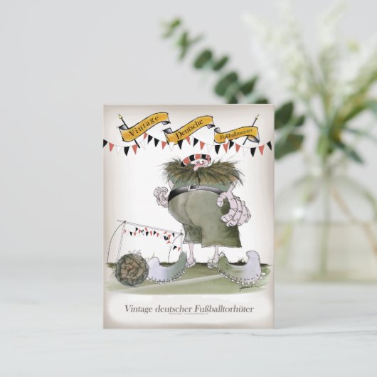  Duitse doelman Briefkaart (Staand voorkant)