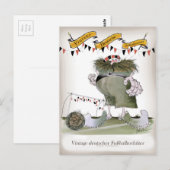  Duitse doelman Briefkaart (Voorkant / Achterkant)