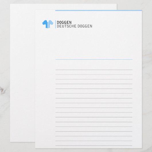 Duitse dog (Voorkant / Achterkant)