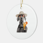 Duitse Dog Keramisch Ornament (Links)