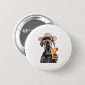 Duitse Dog Ronde Button 5,7 Cm (Voorkant /achterkant)