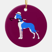Duitse Dog Sierfiguren Keramisch Ornament (Voorkant)