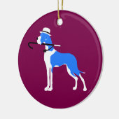 Duitse Dog Sierfiguren Keramisch Ornament (Links)