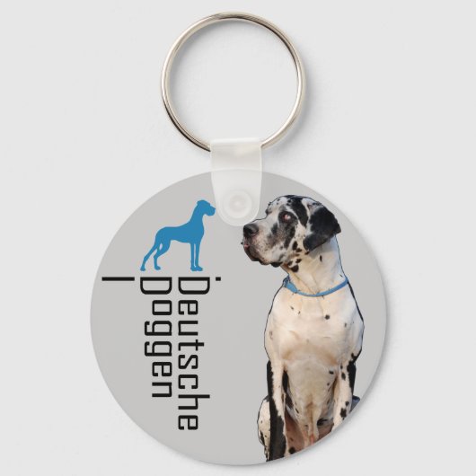 Duitse Dog Sleutelhanger (Voorkant)