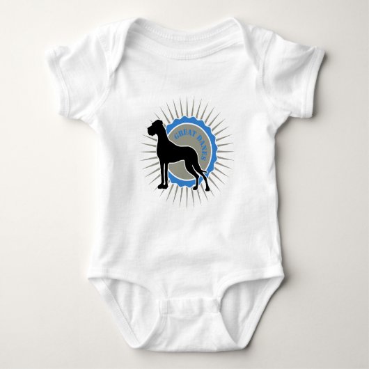 Duitse dog - Ster, Dog Romper (Voorkant)