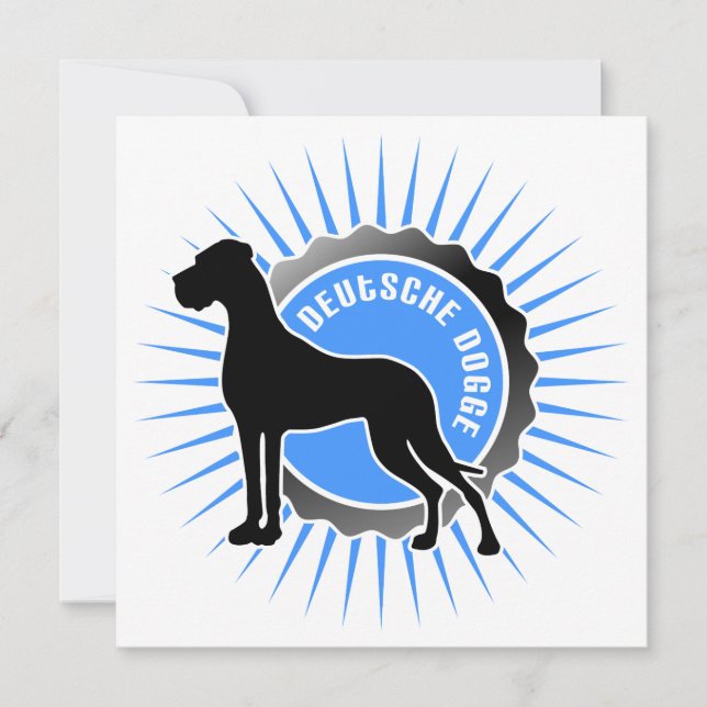 Duitse dog sterblauw (Voorkant)