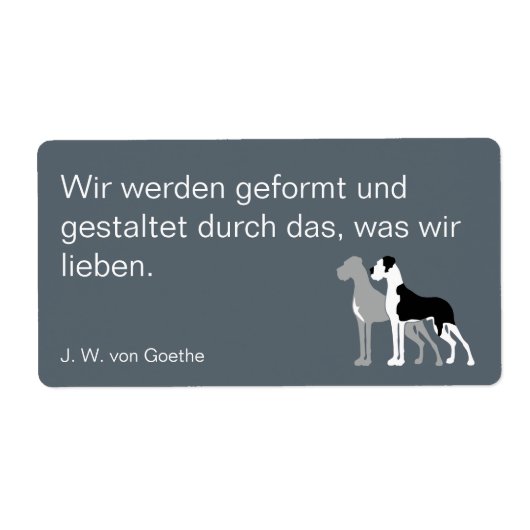 Duitse Dog Stickers (Voorkant)