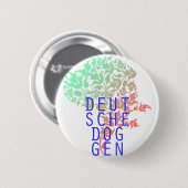 Duitse Doggen blad hoofd Ronde Button 5,7 Cm (Voorkant /achterkant)