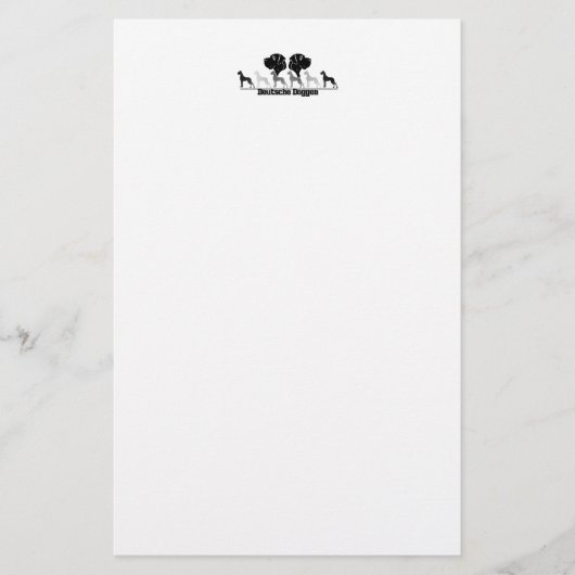 Duitse doggen briefpapier (Voorkant)