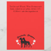 Duitse doggen flyer (Achterkant)