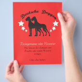 Duitse doggen flyer (Hand)