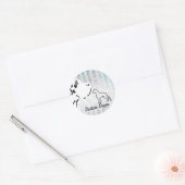 Duitse Doggen Ronde Sticker (Envelop)