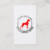 Duitse doggen visitekaartje (Achterkant)