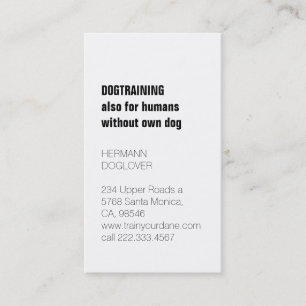 Duitse doggen visitekaartje