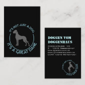 Duitse Doggen Visitekaartjes (Voorkant / Achterkant)