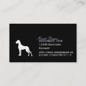Duitse Doggen Visitekaartjes (Achterkant)