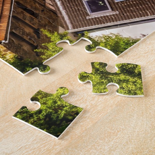 duitse dorp puzzle legpuzzel (Zijkant)