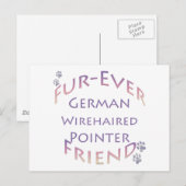 Duitse draadaanwijzer Furever Briefkaart (Voorkant / Achterkant)